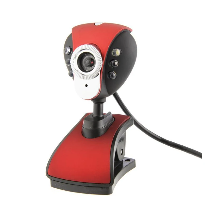 USB 2.0 50.0M 6 LED PC Camera HD Webcam Camera Web Cam with MIC for Computer Accessories PC Laptop Free Drop Shipping Wholesale