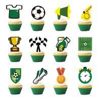 Fußball Cup Cake Toppers Dekoration für Fußball Party Dekoration Baby Shower Kuchen Dekoration