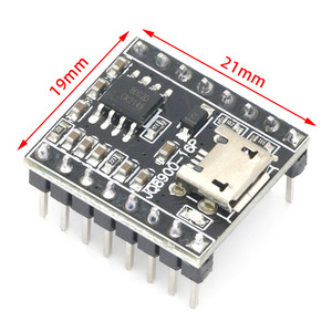 โมดูลประกาศด้วยเสียง JQ8900-16P ขนาด 21 มม. x 19 มม. พอร์ต USB Serial รองรับ MP3 ควบคุมเสียงด้วยระบบจดจำเสียง - Product Image 1