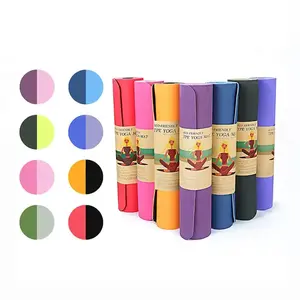 Custom Thick NBR Foam Fitness Exercise Yoga Mat With Carrier Strap Eco Friendly TPE/PVC/EVA/NBR Yoga Mat