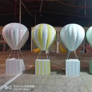 Wedding party birthday baby shower props fiberglass hanging hot air Balloon stand for Decorations
