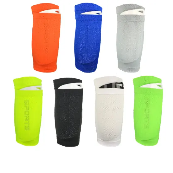 Tốt Thể Thao An Toàn Nén Chạy Tay Áo Bóng Đá Làm Việc Theo Nhóm Shin Guard Soccer Sock