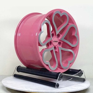 Rines Forjados de 15-24 Pulgadas, Color Rosa con Acabado Mecanizado, Sweet Heart 18x8.5 Pulgadas 5x114.3, Compatibles con Volkswagen Beetle, Toyota, Audi, Porsche - Product Image 3
