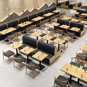 Juegos de restaurantes industriales, <span class=keywords><strong>sillas</strong></span> y mesas de café de madera duraderas <span class=keywords><strong>baratas</strong></span> hechas en fábrica - Product Image 3