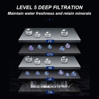 Purificateur manuel de sous-évier de robinet de purification d'eau de charbon actif d'ultrafiltration pour l'eau potable de ménage prix du Japon