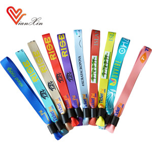 Pulseras de Tela con Logotipo Personalizado para Eventos, Precio de Fábrica - Product Image 2