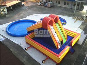 Jeux d'eau gonflables de qualité commerciale, terrain <span class=keywords><strong>aquatique</strong></span> <span class=keywords><strong>toboggan</strong></span> <span class=keywords><strong>avec</strong></span> piscine pour enfants et adultes, prix bon marché - Product Image 3
