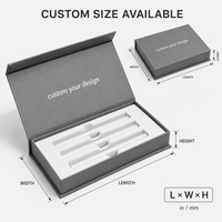Boîte d'emballage personnalisée pour stylo injecteur, boîte cadeau rigide magnétique avec insert en mousse EVA, logo OEM personnalisé, étui de rangement médical