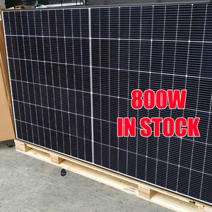 ソーラーパネル500W 550W 700W 800Wブラックフレーム太陽光発電パネルハーフセル高性能薄型ソーラーパネル - Product Image 1