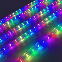 Tube LED flexible étanche IP68 DC12V SMD5050 RGB 360 degrés, effet météore, vidéo verticale, pixel DMX512 pour scène extérieure
