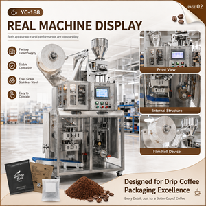 Machine d'emballage automatique pour sachets <span class=keywords><strong>de</strong></span> café <span class=keywords><strong>à</strong></span> oreilles suspendues avec remplissage et scellage ultrasonique - Product Image 5