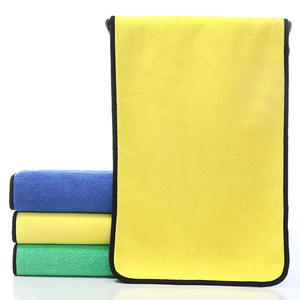 Mercan polar araba havluları-İç/dış Logo baskılı kozmetik kapları için kalın emici tüy bırakmayan temizlik bezleri - Product Image 4