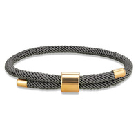 Bracelets de couple simples multicolores faits à la main en corde tressée, ajustables avec fermoir en alliage métallique, cadeaux de fête