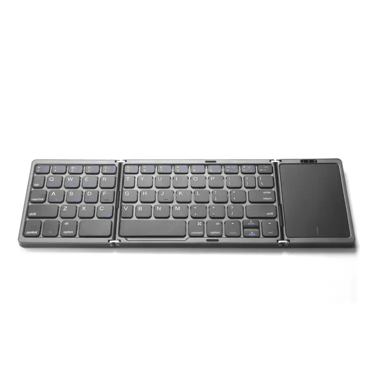 B089T presa di fabbrica durevole tastiera pieghevole tastiera senza fili pieghevole con Touchpad per Tablet portatile