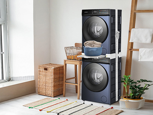 Kit de superposition réglable pour lave-linge et sèche-linge avec séchoir coulissant – Meilleures ventes - Product Image 2