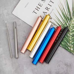 Offre spéciale ensemble de <span class=keywords><strong>paille</strong></span> <span class=keywords><strong>en</strong></span> <span class=keywords><strong>métal</strong></span> <span class=keywords><strong>pliable</strong></span> portable <span class=keywords><strong>en</strong></span> acier inoxydable <span class=keywords><strong>paille</strong></span> <span class=keywords><strong>pliable</strong></span> réutilisable - Product Image 3