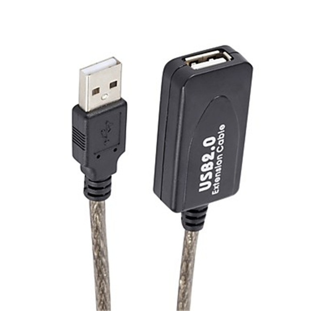 Black Active Usb 3.0 Extension Cable 20m with IC RTS5411 in Stock