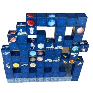 25 años de regalos de Navidad de Halloween bloques de construcción magnéticos 100 uds/250 uds/554 Uds <span class=keywords><strong>cubos</strong></span> magnéticos personalizados para niños de 3 años en adelante - Product Image 4