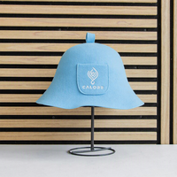 Chapeau de sauna portable en feutre de pure laine anti-chaleur pour sauna intérieur privé, hammam et salle de bain - Offre spéciale