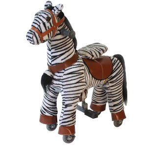 Unisex S/<span class=keywords><strong>M</strong></span>/L peluche cavallo da passeggio a dondolo primavera giocattolo economico petalo animali scooter per bambini - Product Image 2