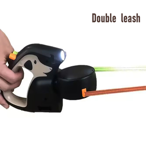 Grosir tugas berat otomatis dapat ditarik tali anjing peliharaan ganda kustom Oem tali anjing kusut ganda luar ruangan Correa <span class=keywords><strong>De</strong></span> Perro - Product Image 3