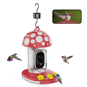 蜂鸟喂食器带摄像头智能喂食器带APP AI识别自动通知1080p高清实时视频观鸟