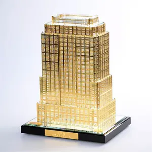 Crystal Metal Building Models specializes in producing crystal landmark real estate models