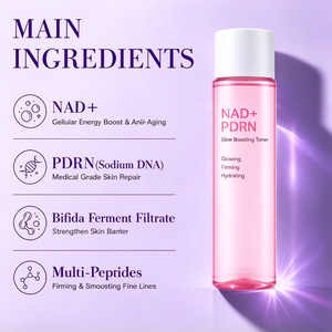 Tonique Éclat NAD Plus PDRN avec Niacinamide, Carnosine, Antioxydant, Anti-Glycation, Hydratant et Illuminateur pour le Visage - Product Image 2