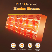 Radiateur tour en céramique PTC 1500W, autoportant, avec écran LED, protection contre la surchauffe et la basculation, ventilateur électrique portable, 249 pieds carrés