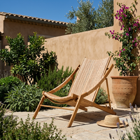 Chaise longue d'extérieur Meiqi, structure métallique résistante aux intempéries, chaise inclinable pliable pour patio, jardin, balcon et villa, lit de jour portable pour bord de piscine