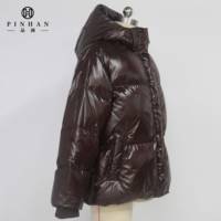 Manteaux en duvet pour femmes à capuche bouffante bulle courte Europe et Amérique Lady doudoune femmes manteaux en duvet d'oie
