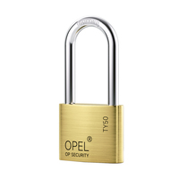 Cadenas en laiton poli or tricercle de marque OPEL, robuste, antivol, étanche, nouveau design pour la vente en gros