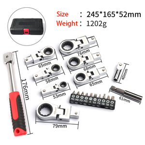 Chrome Finish Interchangeable Torque <strong>Wrench</strong> Spanner <strong>Ratchet</strong> Multiplier <strong>Wrench</strong> for DIY Customized OEM Support - Product Image 2