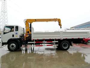 Sinotruk Howo 3ton 5ton 8ton הידראולי מניפולטור הרמת נייד משאית רכוב בום ישר מנוף למכירה - Product Image 4