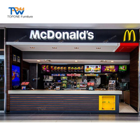 Luxe Long acrylique jus café Fast Food boîte de nuit Bar comptoir Design avec chaises