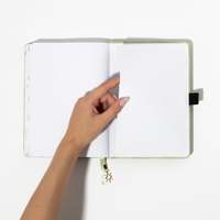 Cuaderno A5 personalizado mejor valorado, nuevo diseño, diario de cuero PU hecho a mano de 100 páginas con encuadernación de costura de hilo