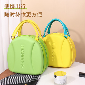 Nlandduo <b>EVA</b> Makeup Bag Round Waterproof Zipper Closure Travel Toiletry Organizer for Women - Product Image 4