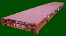 Плоский контейнер для перевозки негабаритных грузов с открытой платформой - Product Image 5