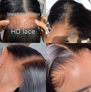 Pelucas de Cabello Humano Virgen Brasileño con Frente de Encaje HD, 250% de Densidad, Color <span class=keywords><strong>Rubio</strong></span> Ceniza, Largo, Base sin Pegamento, Peluca Bob de Cabello Humano - Product Image 5