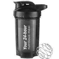 Agitateur de café anti-fuite avec tasse graduée, shaker pour thé au lait, poudre protéinée, en PP de qualité alimentaire, idéal pour le camping et les bouteilles d'eau de fitness