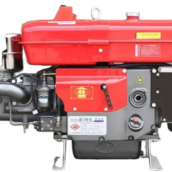 Motor diesel horizontal resfriado à água de longo tempo, cilindro único