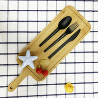 Ensemble de couverts jetables en CPLA pour le camping, avec cuillère, fourchette et couteau, pour les mariages et l'utilisation en cuisine