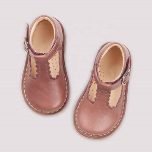 Confortevole Altezza Bambini T-bar Capesante Sandali Suola In Gomma Handmade Piccola Ragazza Del Bambino Del Vestito Scarpe - Product Image 1