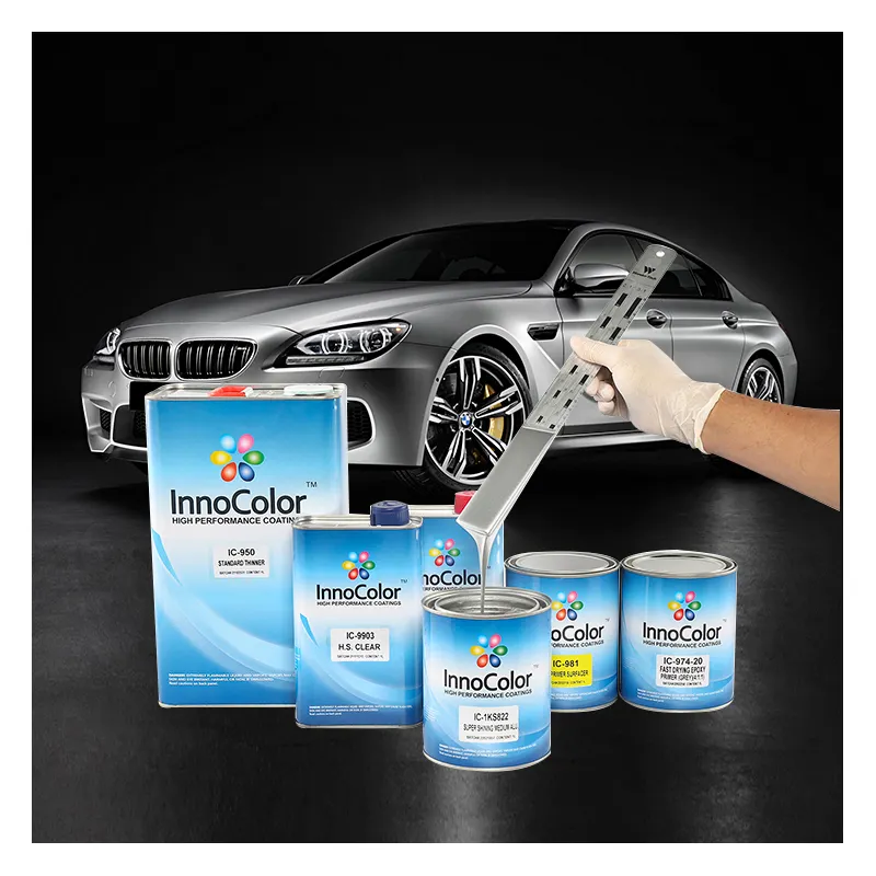 Pintura do carro, innocolor revestimento líquido acrílico alto brilho auto pintura boa cobertura spray cor combinar pintura do carro