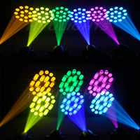 Mini projecteur LED à tête mobile 180W, effets 3D Spot Halo, 8 couleurs, 8 gobos, 18 prismes rotatifs, Wash DJ, DMX512, émission RGBW