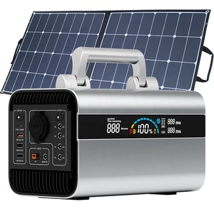 Central Eléctrica Portátil, Banco de Energía <span class=keywords><strong>Solar</strong></span> de 300W/600W/1000W con Batería LiFePO4 <span class=keywords><strong>para</strong></span> Uso en Computadoras Portátiles y Automóviles con Inversor de Onda Sinusoidal Pura - Product Image 1