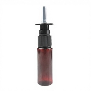 Botellas de Spray Nasal de Plástico PET Ámbar Vacías de 1oz 20ml 30ml con Pulverizador Negro 18/410 para Medicamentos Líquidos Finos - Product Image 4