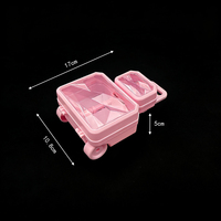 Caja de Plástico con Forma de Mini Maleta Ecológica FANG YUAN al por Mayor, Linda Caja de Almacenamiento para Joyas y Accesorios para Niños
