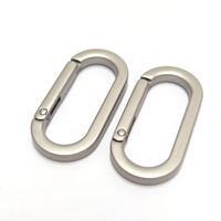 Mousqueton à ressort ovale plat en alliage de zinc couleur personnalisée pour sac, sac à main, accessoire de bricolage, vente en gros