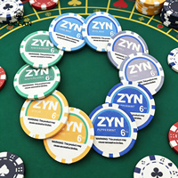 Jetons de poker en céramique durables en gros d'usine, nouveaux jetons de poker créatifs Sunfly en céramique, jetons de jeu